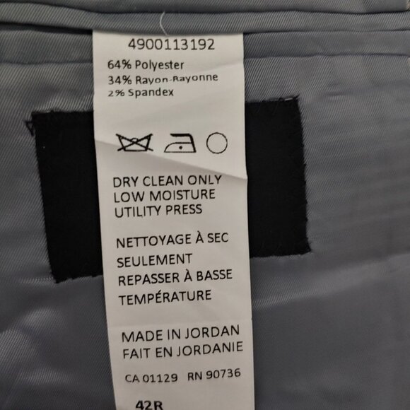 New DKNY Men's Grey  Suit Separate Sport Coat Blazer Jacket 42R - Picture 9 of 9